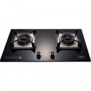 Hibachi HY-2628TG "Lotus Flame" Double Burner Built-in Gas Cooker