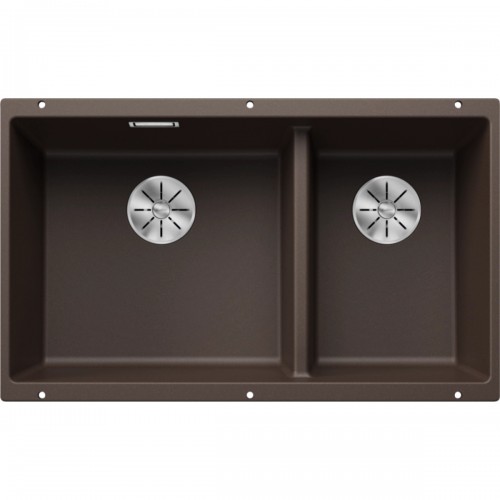 Blanco 523160 Subline 430/270-U SILGRANIT Kitchen Double Bowl Sink (Coffee)