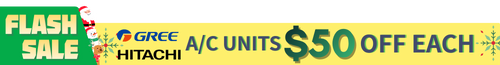 聖誕-GREE&HITACHI冷氣機減50