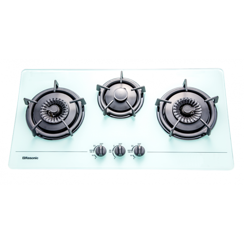 Rasonic 樂信 RG-323AGW TG 白色 3頭嵌入式煤氣煮食爐