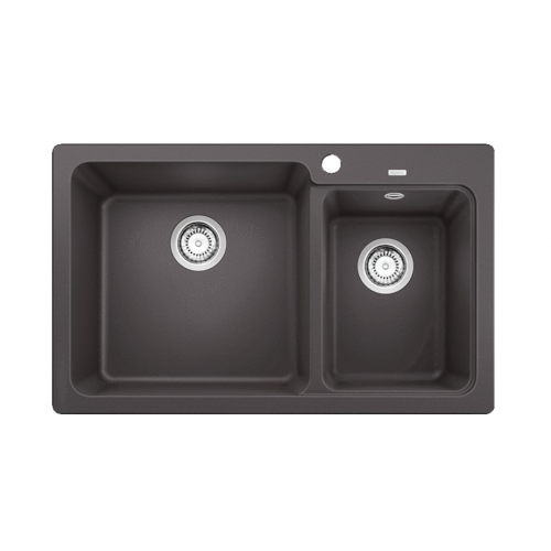 BLANCO NAYA 8(519647) 花崗岩合成雙槽鋅盤(岩石灰)