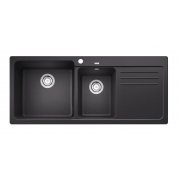 BLANCO NAYA 8 S(519654) 花崗岩合成雙槽鋅盤帶工作台(碳灰色)