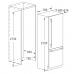 FULGOR MILANO FBCD 762 TNF EDBL 452L Built-in Double Door Refrigerator
