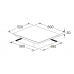 FULGOR MILANO FCH 604 ID TS BK 60cm Built-in Induction hob (4 zones)