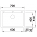 Blanco Pleon 8(527140) Single Bowl Sink (Soft White) Blanco Pleon 8(527140) Single Bowl Sink (Soft White)