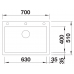 Blanco Pleon 8(527323) Single Bowl Sink (Volcano Grey)
