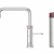 Quooker CFNSCHR Classic Fusion Square Tap + PRO3 Boiling Water Tank (Polished chrome)