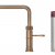 Quooker CFNSPTB Classic Fusion Square 水龍頭 + PRO3 滾水水箱 (復古黃銅)