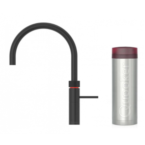 Quooker FNRBLK Fusion Round Tap + PRO3 Boiling Water Tank (Black)