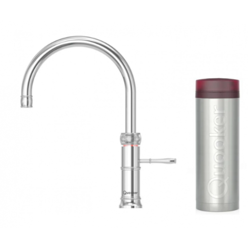 Quooker FNRCHR Fusion Round Tap + PRO3 Boiling Water Tank (Polished chrome)