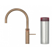 Quooker 3FRPTN Fusion Round Tap + PRO3 Boiling Water Tank (Patinated Brass)