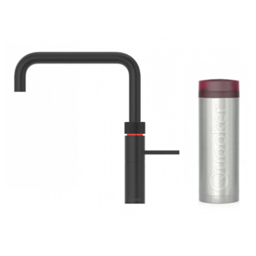 Quooker FNSBLK Fusion Square Tap + PRO3 Boiling Water Tank (Black)
