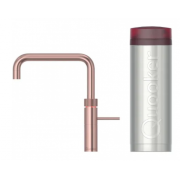Quooker FNSRCO Fusion Square Tap + PRO3 Boiling Water Tank (Rose copper)