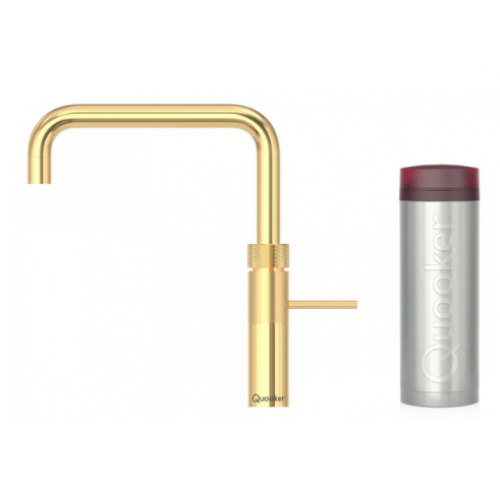 Quooker 3FSGLD Fusion Square Tap + PRO3 Boiling Water Tank (Glod)