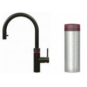 Quooker FXRGME Flex Round Tap with Hose + PRO3 Boiling Water Tank (Gunmetal)