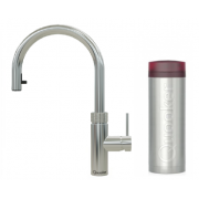 Quooker FXRSST Flex Round Tap with Hose + PRO3 Boiling Water Tank (Stainless steel)