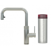 Quooker FXSCHR Flex Square Tap with Hose + PRO3 Boiling Water Tank (Polished chrome)