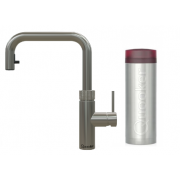 Quooker FXSGME Flex Square Tap with Hose + PRO3 Boiling Water Tank (Gunmetal)