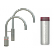 Quooker NSRSST+NMRSST Nordic Twintaps Round Tap (Stainless steel)