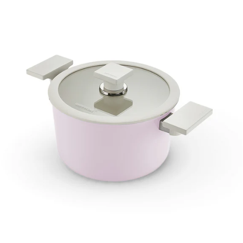 Happycall Meister Edge Ceramic Nonstick Induction Pot Set - 20cm - Lavender Happycall Meister Edge Ceramic Nonstick Induction Pot Set - 20cm - Lavender