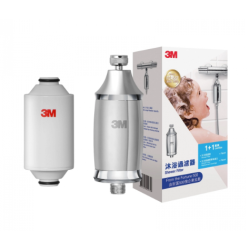 3M 3MSHOWER 除氯沐浴過濾器 (1機+2濾芯) 套裝