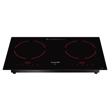 PACIFIC PPI-28L 2800W Built-in/Countertop Double Head Black Mirror Half-Bridge Induction Cooker