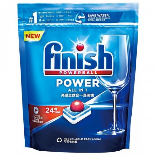 FINISH 亮碟 全效合一洗碗塊 (24粒)