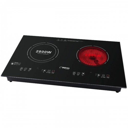 Kuton 國騰 KT-288DIR 2800W 73厘米 嵌入式/座檯式 雙頭電磁電陶爐