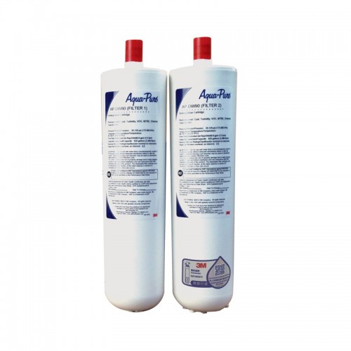3M AP-DWS80/90 Aqua-Pure Replacement Cartridge Set for AP-DWS1000 (Two Cartridges)