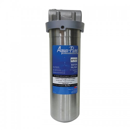3M AP1610 Aqua-Pure Wall-Mounted Stainless Steel Water Filter Housing 3M AP1610 Aqua-Pure Wall-Mounted Stainless Steel Water Filter Housing