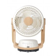 Rasonic RCF-8KW DC Circulation Fan (Around 7.5"/19cm/Ivory+Wood Color)