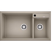 BLANCO METRA 9(517364) 花崗岩合成雙槽鋅盤(巧克力色)