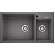 BLANCO METRA 9(518886) 花崗岩合成雙槽鋅盤 (岩灰色)