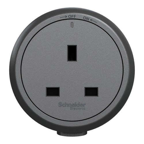 Schneider Electric 施耐德 Easy series A3J21426_GY 13A 插座 模組 (夜幕黑)