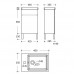 WALRUS BCS04 Basin Cabinet 460 x 305 x 850mm