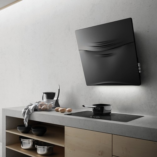 ELICA CONCETTO SPAZIALE (BLACK) 75cm Wall Mounted Hood