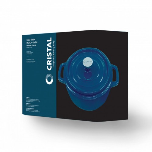 CRISTAL CP-20 Cast Iron Dutch Oven CRISTAL CP-20 Cast Iron Dutch Oven