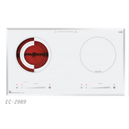 GARWOODS EC-2989 WH(KeraWhite) 2800W 75CM 2in1 Induction+Infrared Electric Cooker