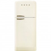 SMEG FAB50RCRB5 507公升 50年代復刻雙門雪櫃 (奶白色配有啡銅色手柄)