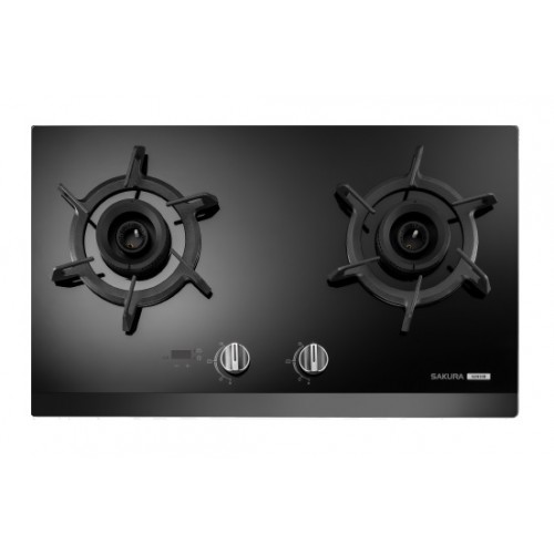 SAKURA G2933B-T TG 75cm Built-in 2-Burner Towngas Hob