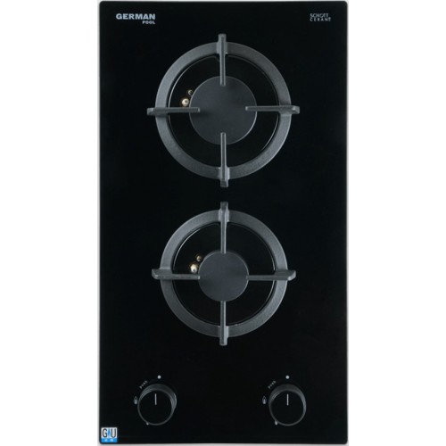 GERMAN POOL GP13-P2-TG Towngas 29CM DOMINO 2-zone Built-in Gas Hob