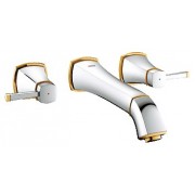 GROHE 德國 Grandera 20415IG_3孔掛牆雙控面盆龍頭 (鉻金色)