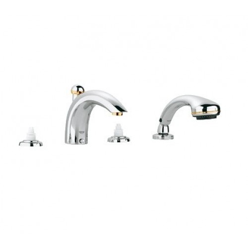 GROHE 德國 Talia 25560IG 4孔缸邊浴缸龍頭連手提花灑頭 鉻金色