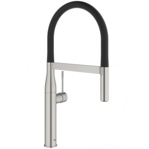 GROHE 德國 Essence 30294DC 廚盆龍頭 連矽膠出水管 (黑色喉管) 不鏽鋼