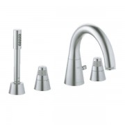 GROHE 德國 F1 31036-BK 4孔浴缸/花灑龍頭 黑色