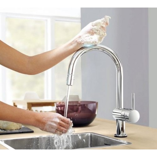 GROHE 德國 Minta Touch 31358001 輕觸式廚盆龍頭連可拉出花灑噴咀