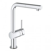 GROHE 德國 Minta Touch 31360001 輕觸式感應廚房龍頭 L型出水管連可拉出式花灑噴咀