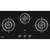 Whirlpool GWG8630TH 86cm Built-in 3-Burner Town Gas Hob