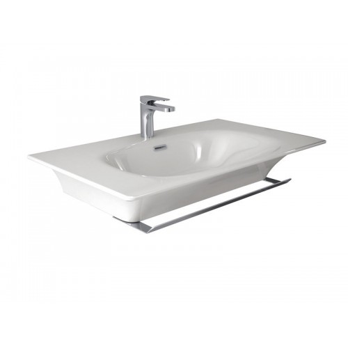HIDRA 意大利 Flat FL20 掛牆檯面面盆 860x510mm 白色