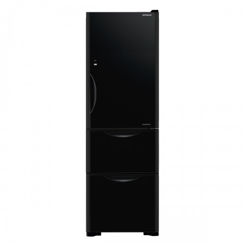 HITACHI HR3N6404DA-GBKHK(Glass Black Color) 329L 3-Door Refrigerator(Right hinge)